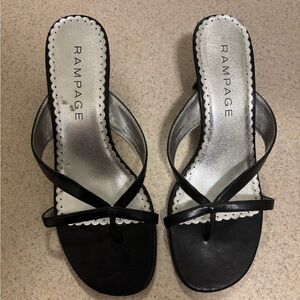 Rampage Madyson black heels 8M